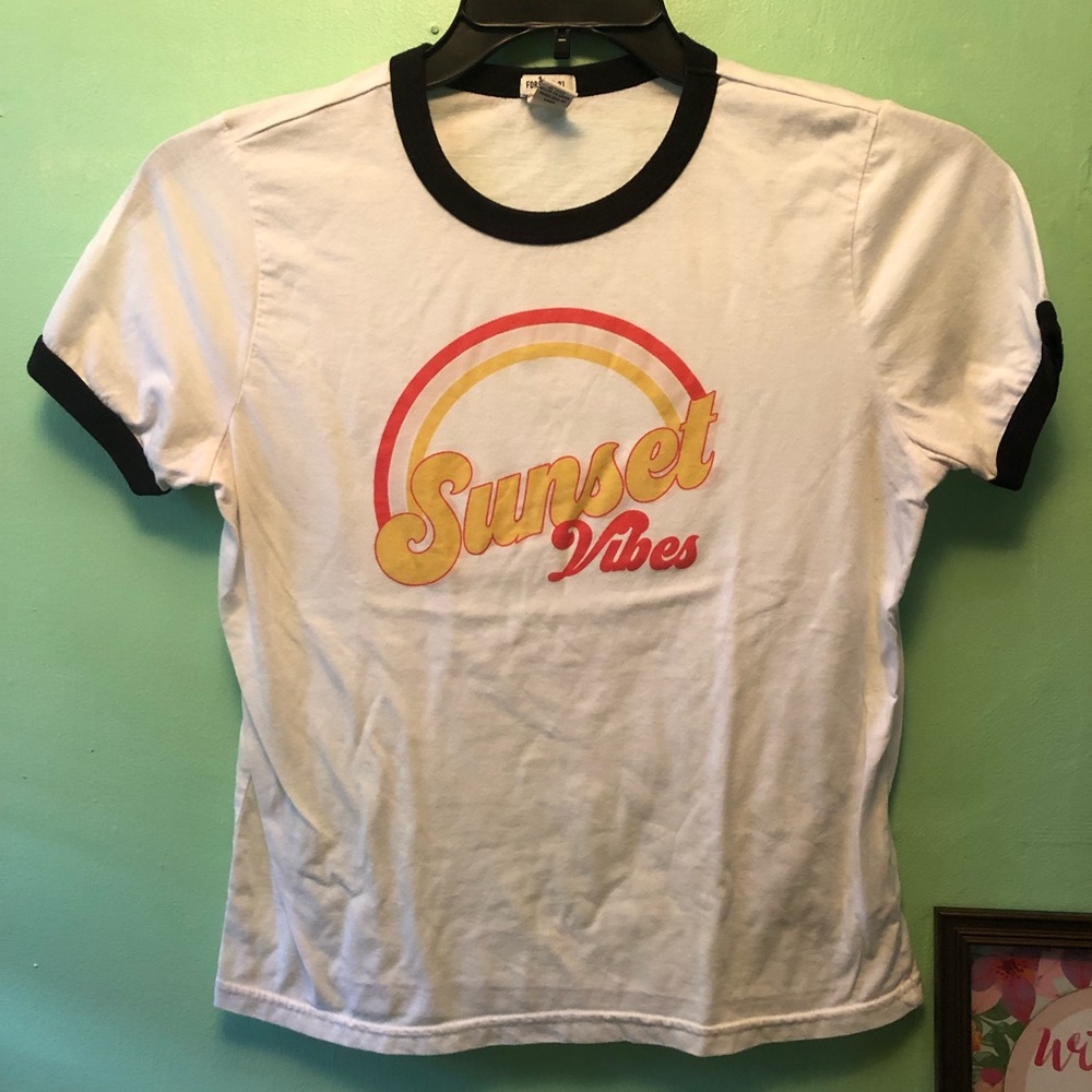 Forever 21 Sunset Vibes Tee Shirt